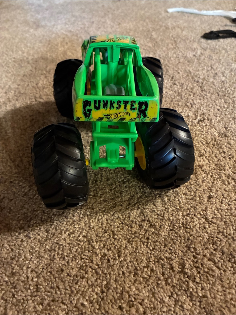 Monster Truck Toy Green Oversized Wheels Kids Vehicle Truck - Picture 5 of 6